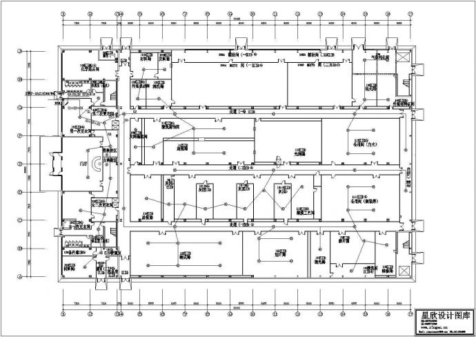 厂房设计_某工业厂房半导体车间电气施工cad图(含弱电设计)_图1