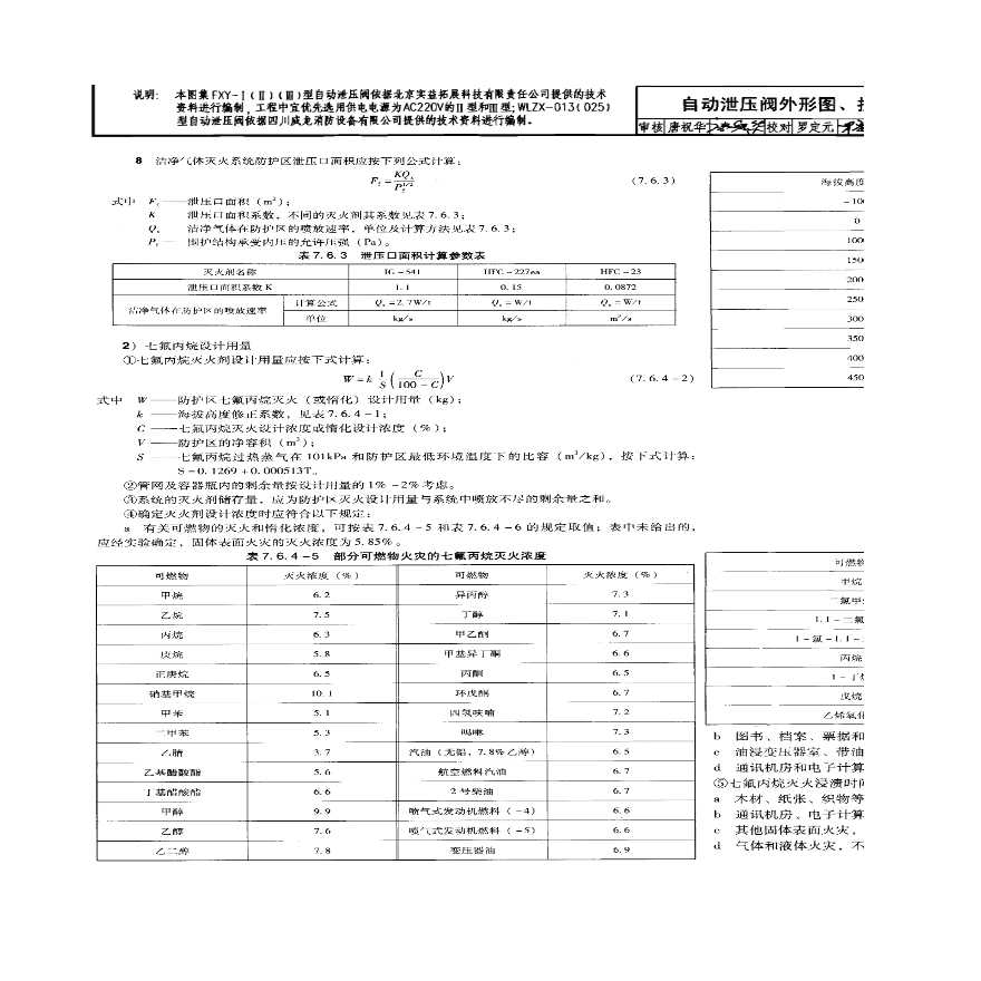 气体灭火（七氟丙烷）设计用量计算-图二