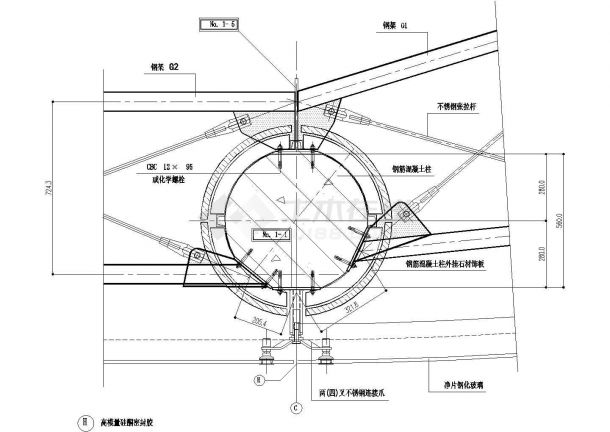 点支式全玻璃幕墙施工详图，19个文件-图二