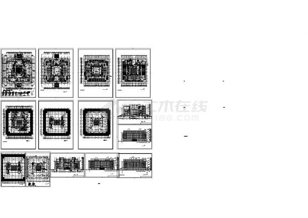 某师范学院七层砖混结构教学楼设计cad全套建筑施工图纸（标注详细）-图一