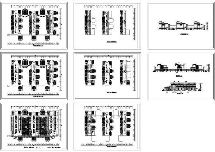 某六层砖混结构教学楼（建筑面积37550㎡）设计cad全套建筑方案图（标注详细）_图1