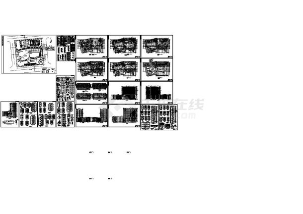 16层开原酒店建筑设计CAD施工图（含电梯机房层设计）-图一