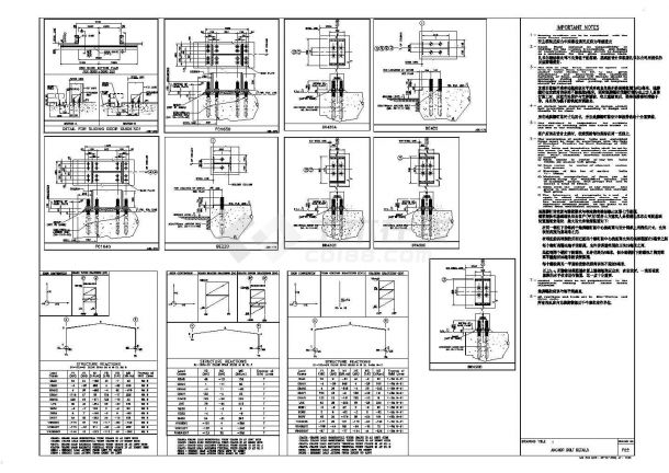 某著名国外钢结构公司结构详细全套设计图纸-图二