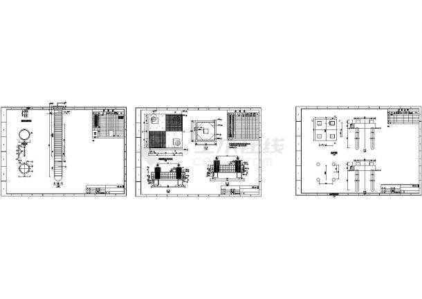 电力设备钢管桩群桩节点详图-图二