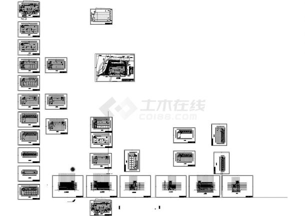 亨哈食品厂房建筑设计施工cad图纸，共二十二张-图一