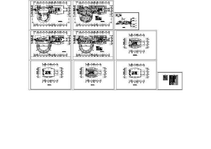 某市房管所办公楼风冷热泵设计cad全套平面施工图（甲级院设计）_图1