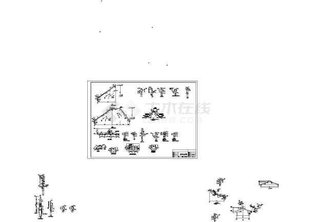 坡屋顶住宅节点详细设计施工图-图二