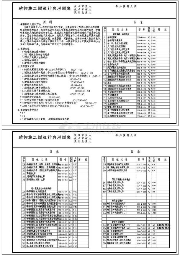 广州某设计院全套结构构造图集,共71张图纸-图一