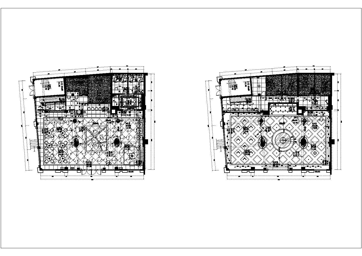某湖南株洲兆富售楼部CAD设计完整详细平面