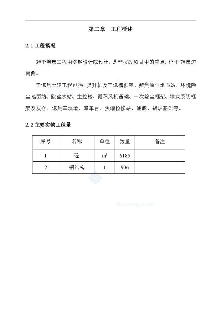 某钢厂干熄焦土建工程施工方案-图二