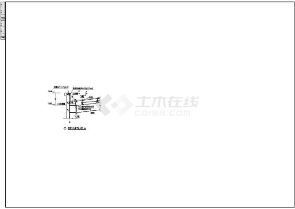 檐沟女儿墙节点大样CAD施工图-图一