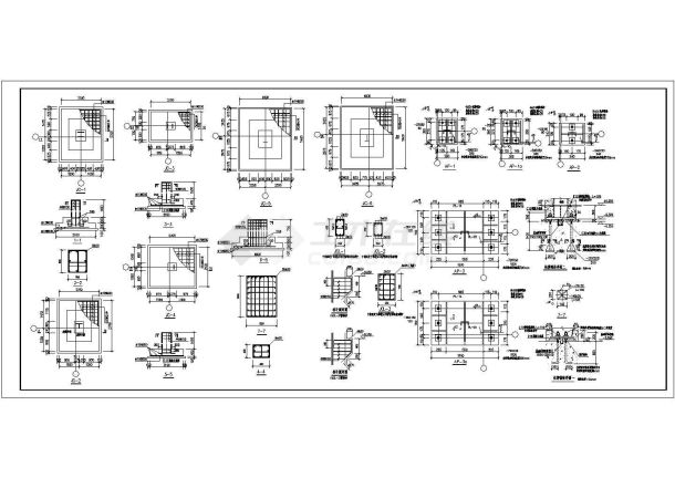 某公司厂房独立基础及柱脚节点构造详图-图二