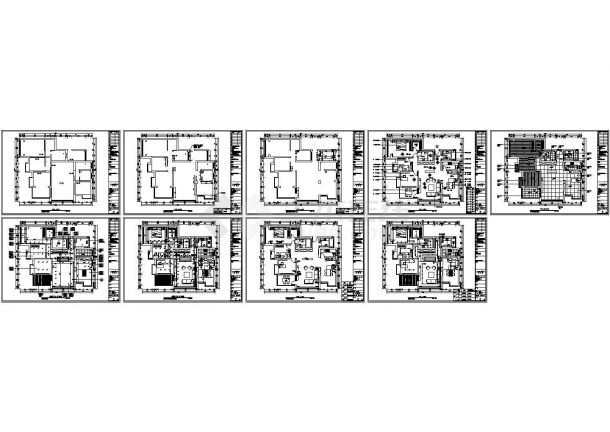 香槟水岸私人住宅（北欧风格-三室两厅170㎡）装修设计cad全套施工图（含实景图，含设计说明及案例信息）-图一