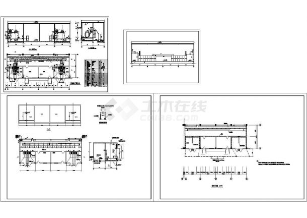 油浸变压器室布置图（cad，4张图纸）-图一