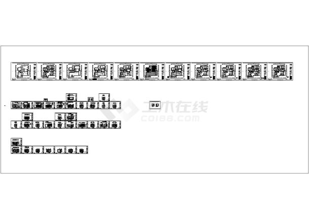 某地三室两厅两卫住宅装修设计cad全套施工图纸（甲级院设计）-图一