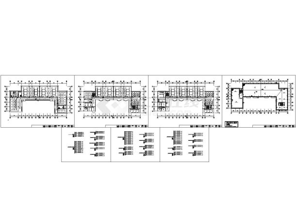 某三层幼儿园电气施工cad图(含平面图)-图二