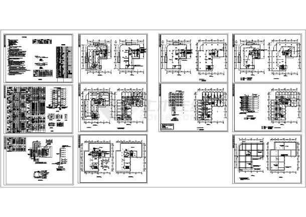 某四层培训楼电气施工cad图(含消防设计)-图二