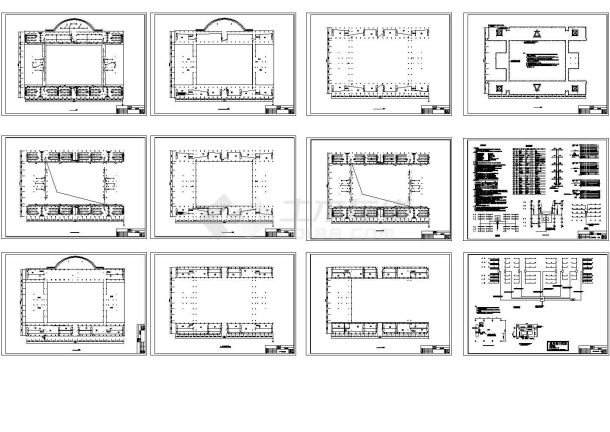 六层教学大楼电气施工cad图(含照明设计)-图一