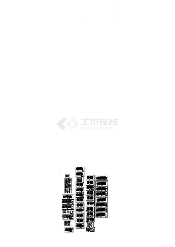[重庆]15层旧城改造框剪安置房结构施工图纸-图一