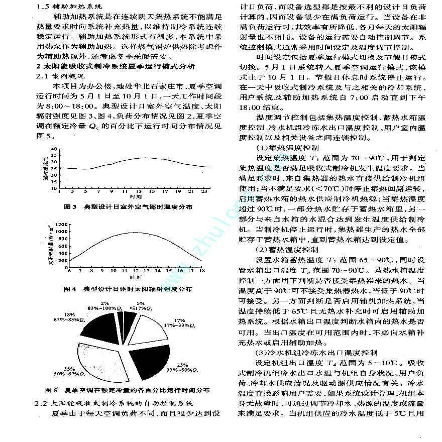 太阳能吸收式制冷系统夏季运行方式分析-图二