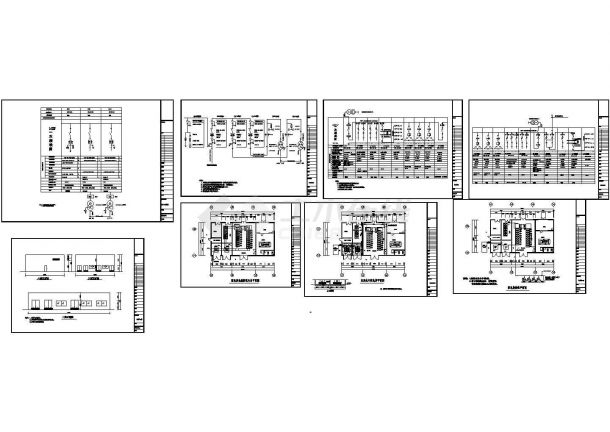 某10kv配电系统设计cad图，共八张-图一