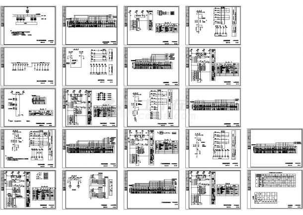 某10kV变电所厂用变压器原理接线设计cad图，二十一张-图一