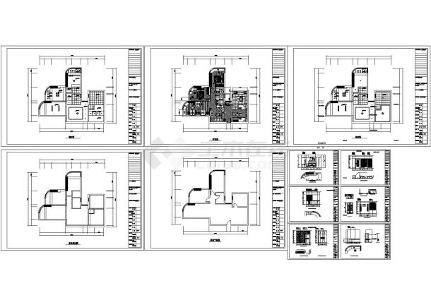 某两居家庭室内装饰设计cad全套平立面施工图（含设计说明）-图二