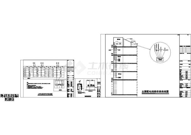 某酒店光伏发电工程设计cad全套电气施工图纸（标注详细）-图二