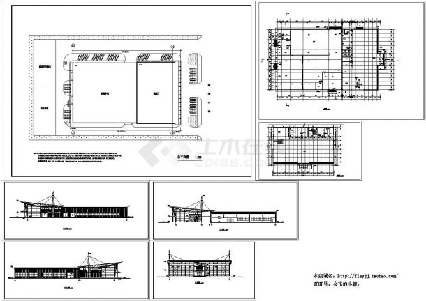 某2层一汽大众标准汽车展厅建施图-图一