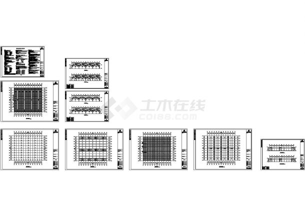 厂房设计_石狮某公司厂房钢结构工程设计图纸CAD-图一
