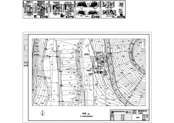 某千万级别墅建筑设计cad全套施工图纸（含总平面图）-图一