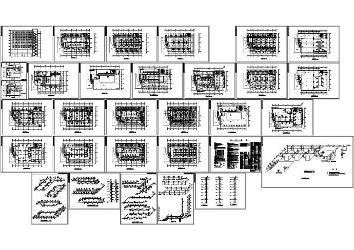 某豪华大酒店中央空调系统设计cad全套施工图（含设计说明）_图1