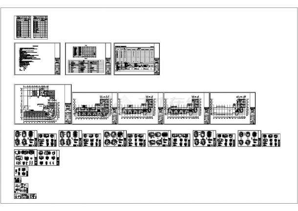 某市七层汉庭快捷酒店装修设计cad全套施工图（含设计说明）-图一