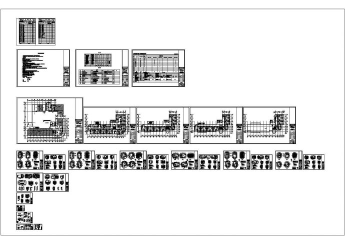 某市七层汉庭快捷酒店装修设计cad全套施工图（含设计说明）_图1