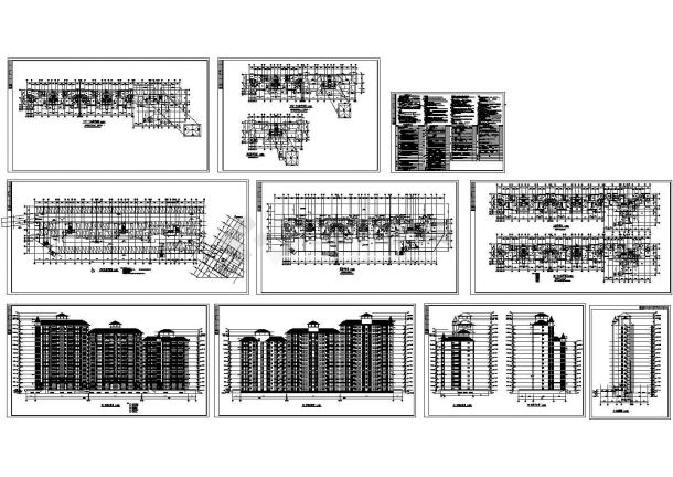 某小区住宅楼工程设计CAD全套建筑图-图一