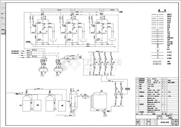 某锅炉房水暖设计cad全套施工图纸（含设计说明）-图二