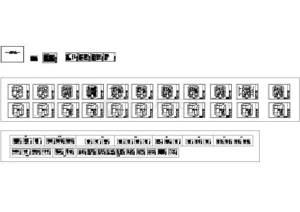 某二层复式别墅装修施工图-图一