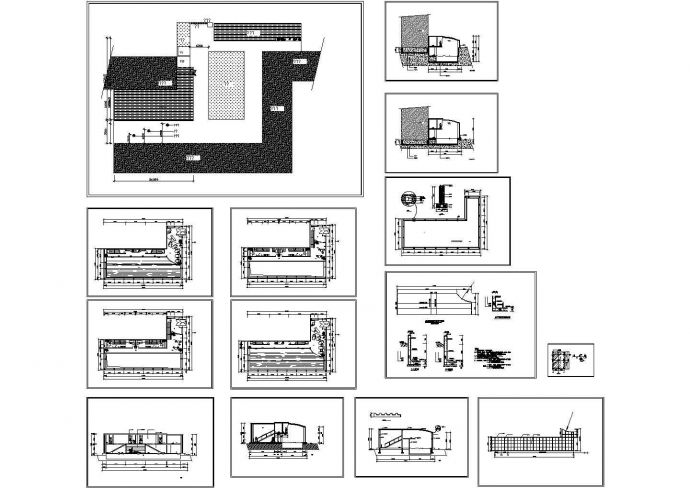 某豪宅公寓内游泳馆装饰设计CAD全套施工图纸（甲级院设计）_图1