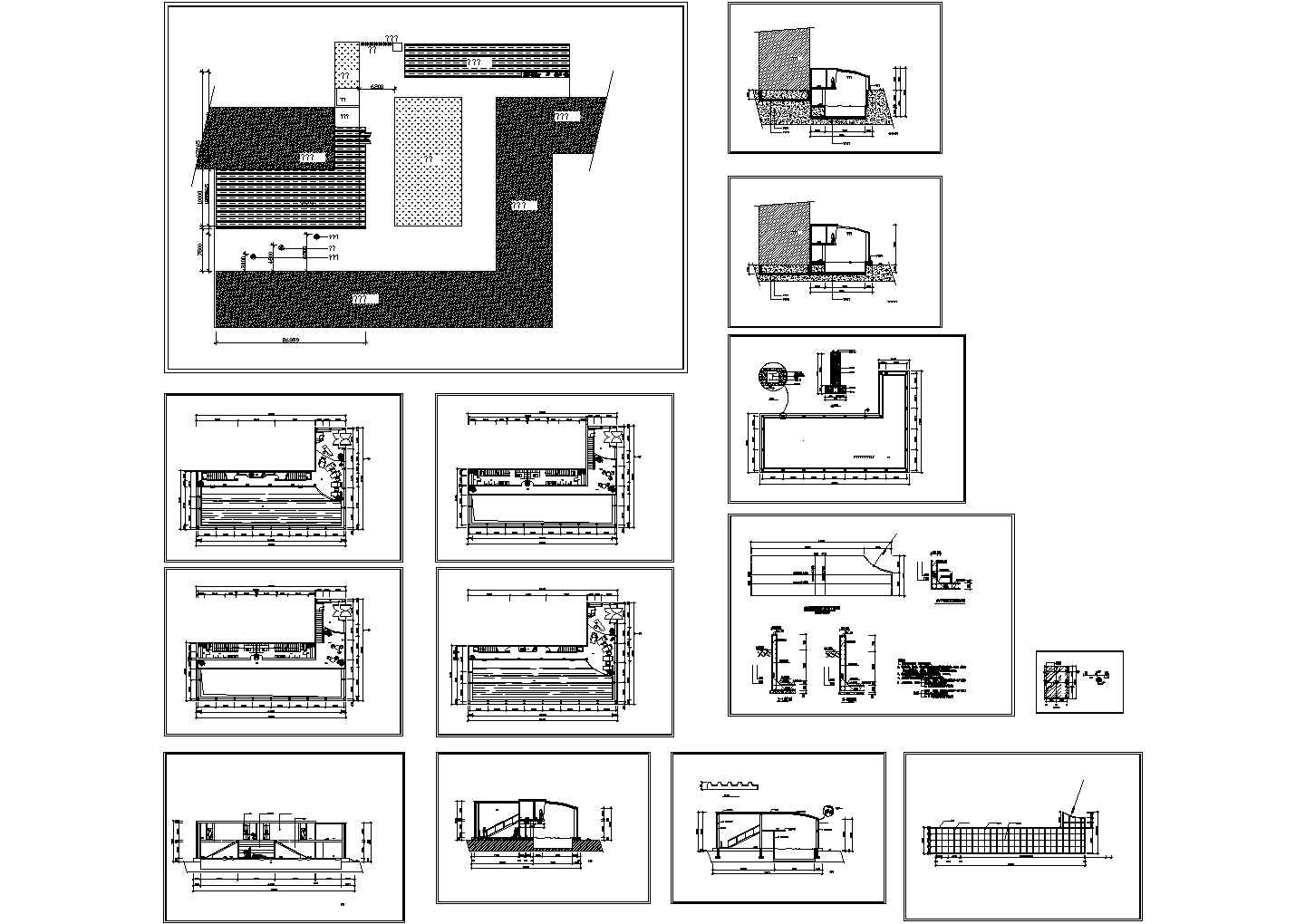 某豪宅公寓内游泳馆装饰设计CAD全套施工图纸（甲级院设计）