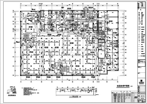 某4层建筑空调平面cad设计施工图（甲级院设计）-图二