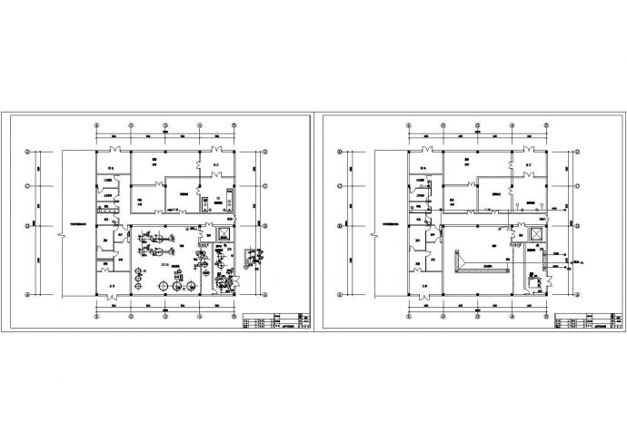 某制药公司生物制药车间设计cad平面空调布置图（甲级院设计）_图1