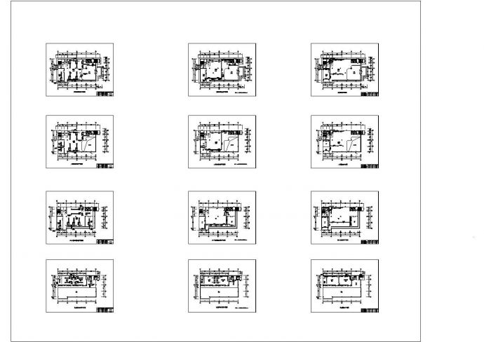 办公楼设计_某九层办公楼空调设计cad全套施工平面图（标注详细）_图1