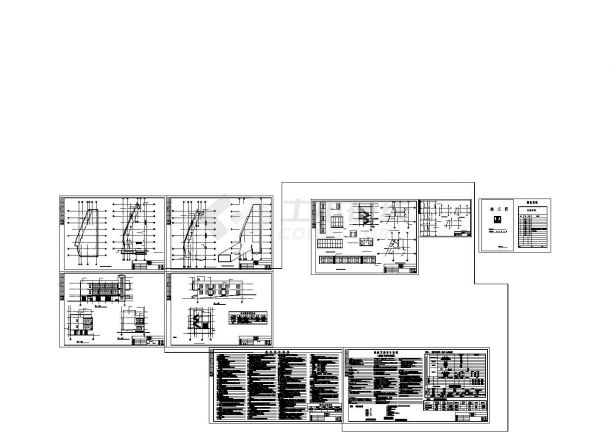 [长沙]两层砖混结构社区服务综合楼结构图纸（临时建筑）-图一