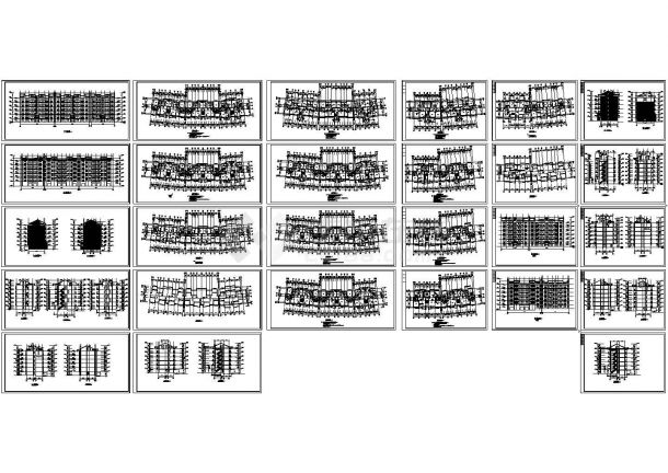 某住宅楼建筑工程CAD施工设计图-图二