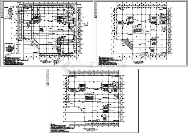 某地5层18545.9平米酒店全套建筑平面图【只有各层平面图】-图一