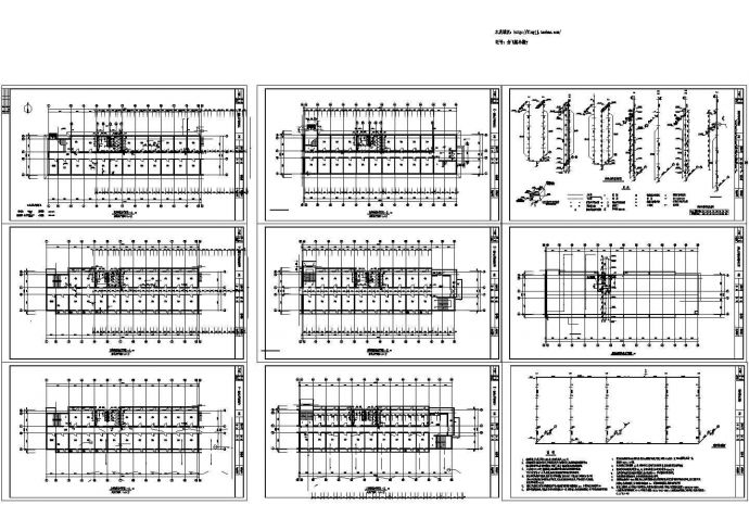 某地6层学生宿舍全套水施设计cad图纸（含给排水平面图）_图1