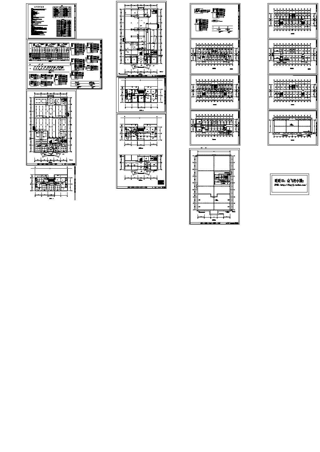 某地2层工厂宿舍楼全套电施设计cad图纸（含各层平面图）