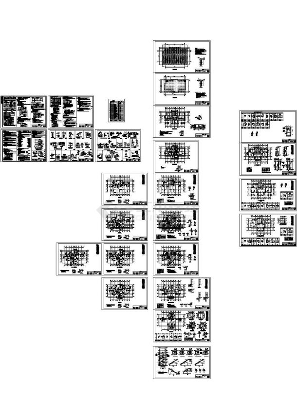 西安市18层剪力墙结构住宅楼设计cad全套结构施工图（含设计说明）-图二