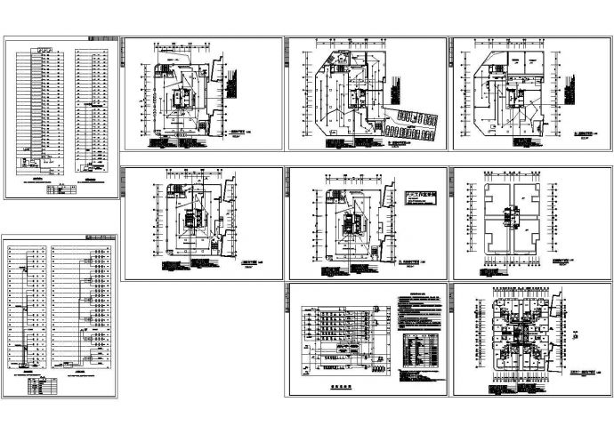 学生公寓住宅楼弱电系统设计施工cad图纸，共十张_图1