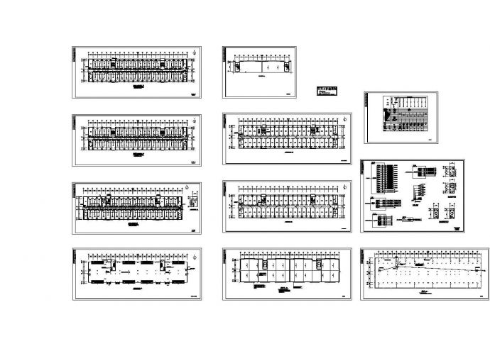六层学生宿舍楼电气系统设计施工cad图纸，共十一张_图1